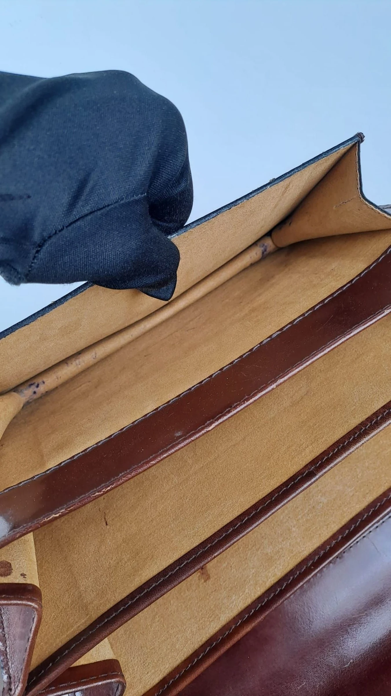 Handtas met meerdere vakken / Vintage Retro / Bruin / Dames / Leer / 168 – photo 10